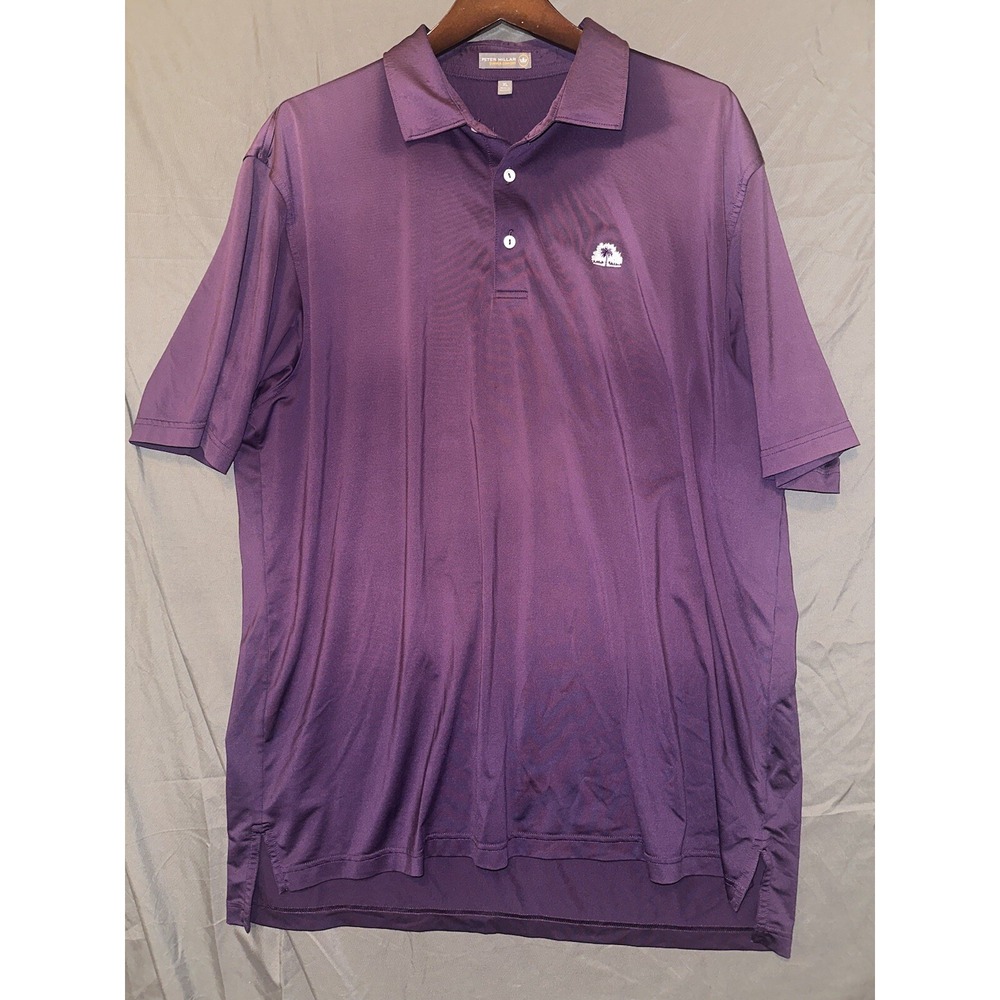 MENS PETER MILLAR SUMMER COMFORT POLO GOLF SHIRT‎ X-LARGE FARM LINKS PURPLE XL